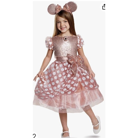 Minnie Mouse dress Costume 3t- 4t With Accessories